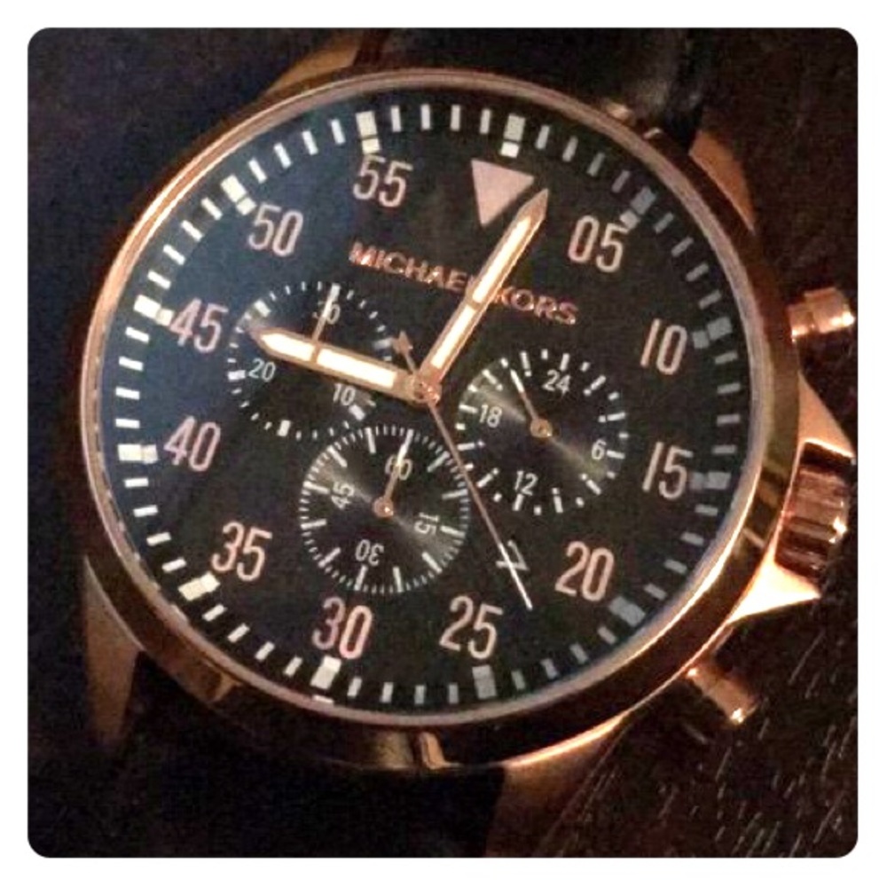 MK Black Gage Watch (Men’s)